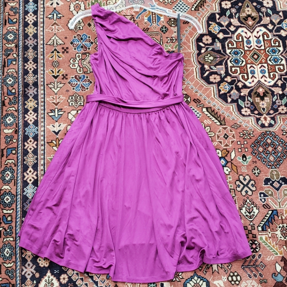 Laila Azhar Fushia Silk Dress